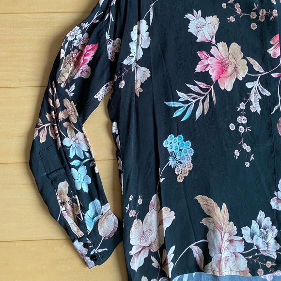 NWT Johnny Was Taos Black Floral Button Down - Picture 9 of 13